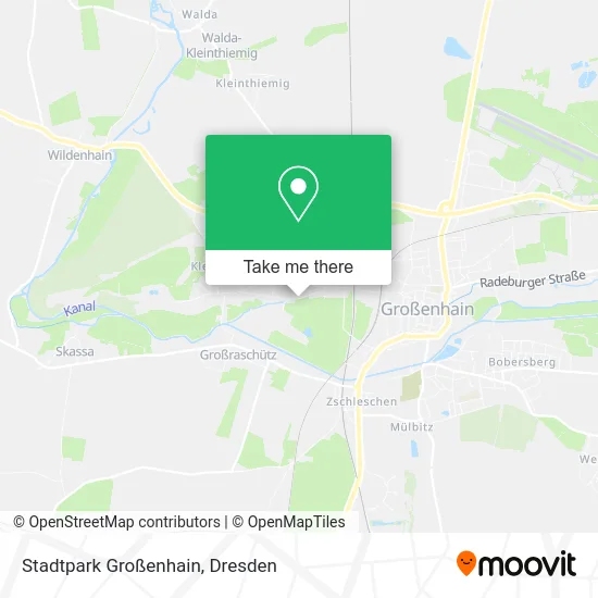 Карта Stadtpark Großenhain