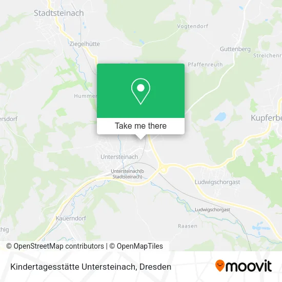 Карта Kindertagesstätte Untersteinach