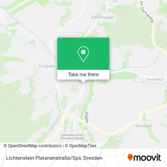 Карта Lichtenstein Platanenstraße / Sps