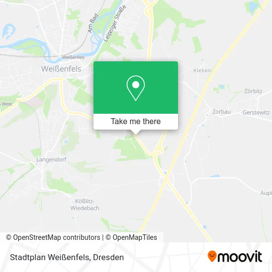 Карта Stadtplan Weißenfels