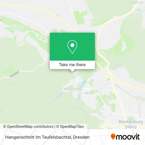 Карта Hanganschnitt Im Teufelsbachtal