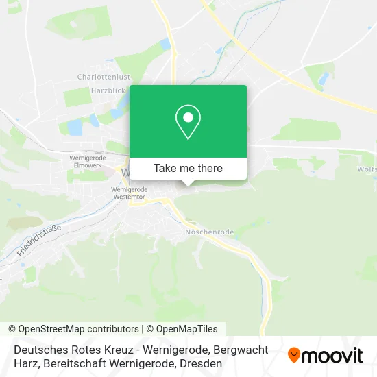 Deutsches Rotes Kreuz - Wernigerode, Bergwacht Harz, Bereitschaft Wernigerode map