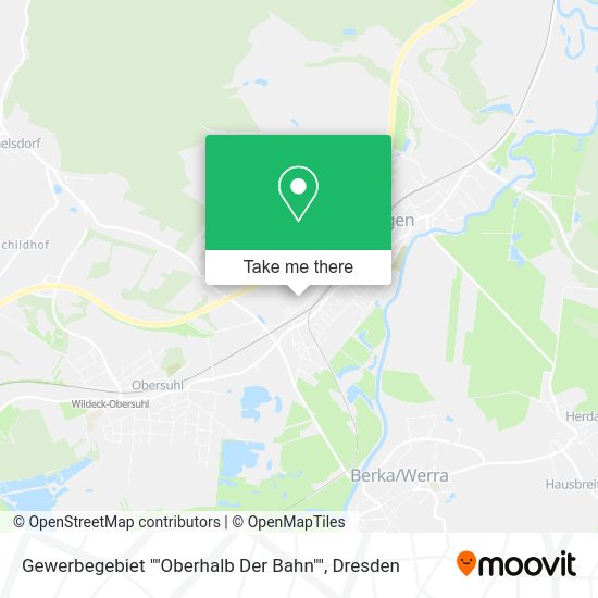 Карта Gewerbegebiet ""Oberhalb Der Bahn""