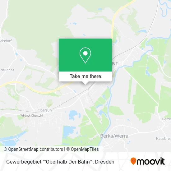 Карта Gewerbegebiet ""Oberhalb Der Bahn""