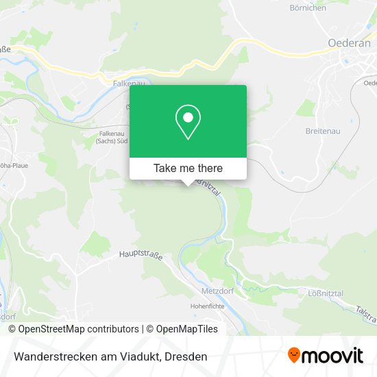 Карта Wanderstrecken am Viadukt