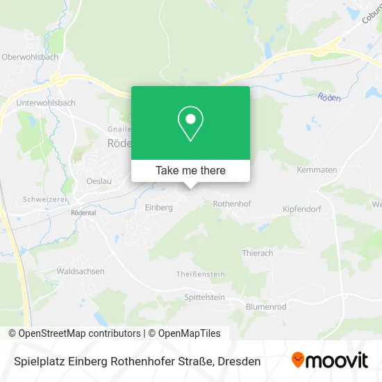 Карта Spielplatz Einberg Rothenhofer Straße