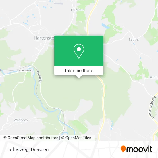 Карта Tieftalweg