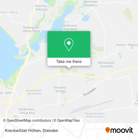Kreckwitzer Höhen map