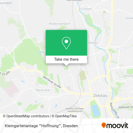 Карта Kleingartenanlage ""Hoffnung""
