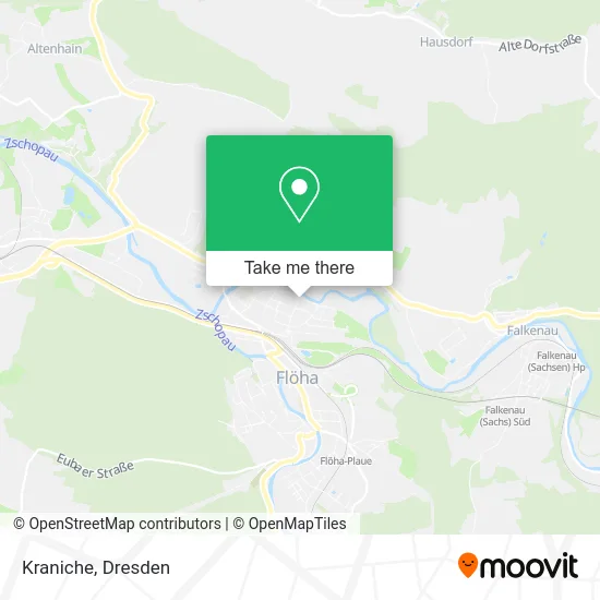 Kraniche map