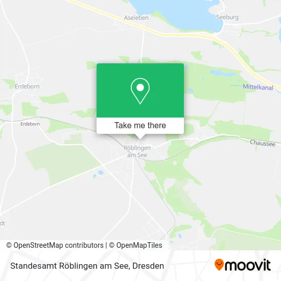 Карта Standesamt Röblingen am See