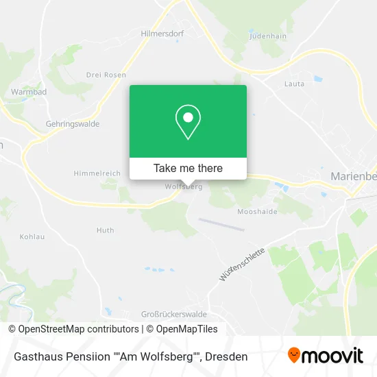 Карта Gasthaus Pensiion ""Am Wolfsberg""