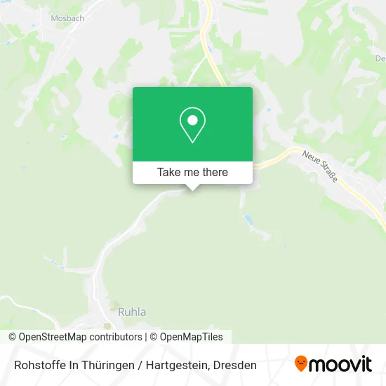 Rohstoffe In Thüringen / Hartgestein map