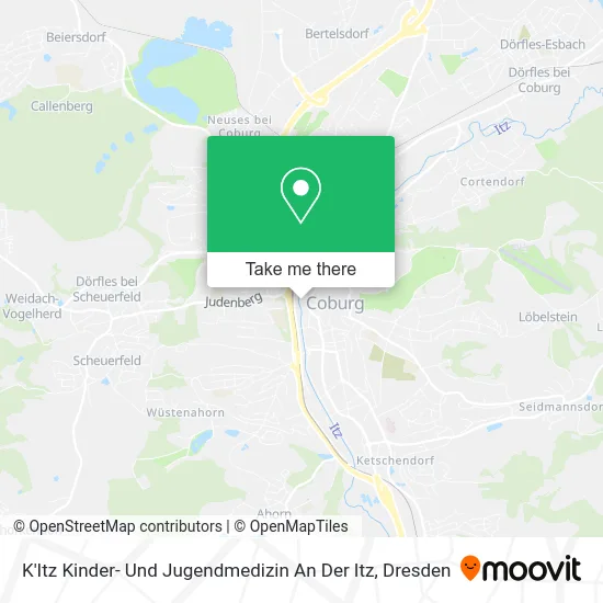 Карта K'Itz Kinder- Und Jugendmedizin An Der Itz