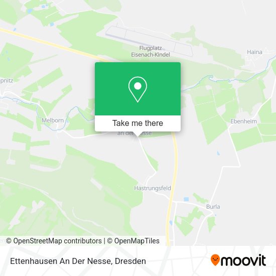 Карта Ettenhausen An Der Nesse