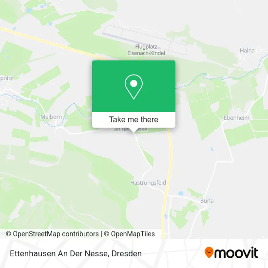 Карта Ettenhausen An Der Nesse