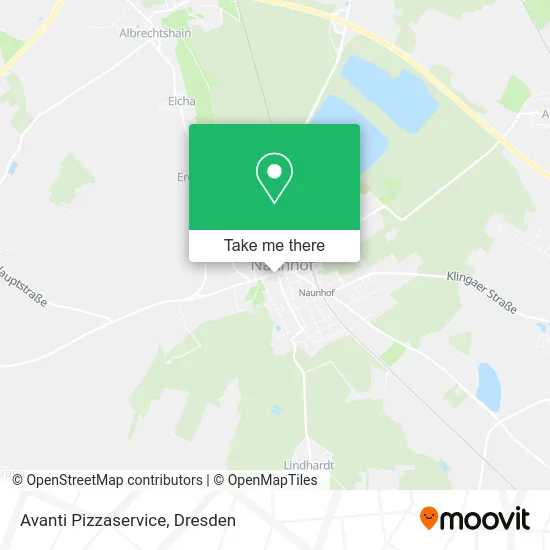 Карта Avanti Pizzaservice