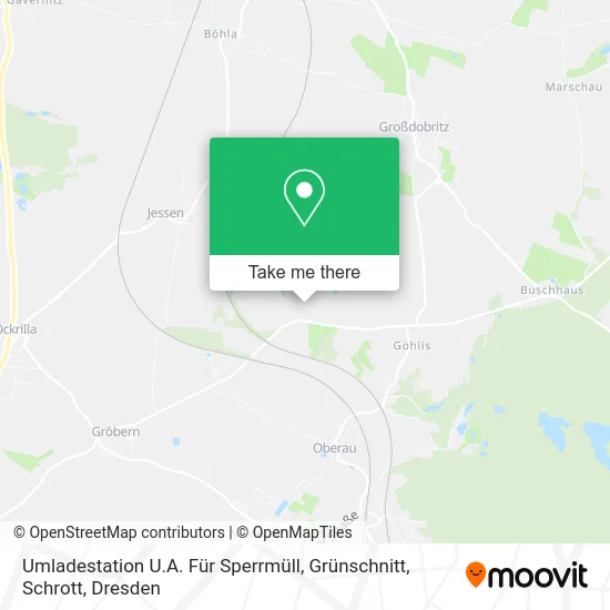 Карта Umladestation U.A. Für Sperrmüll, Grünschnitt, Schrott