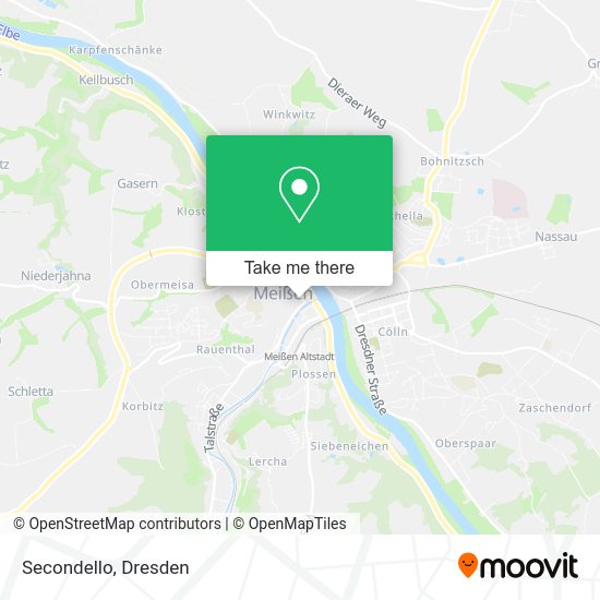 Карта Secondello