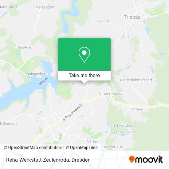 Карта Reha-Werkstatt Zeulenroda