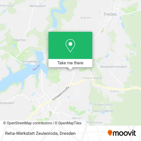 Карта Reha-Werkstatt Zeulenroda