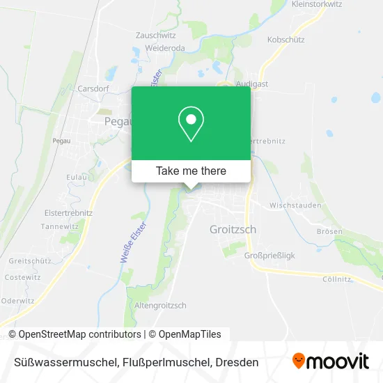 Карта Süßwassermuschel, Flußperlmuschel