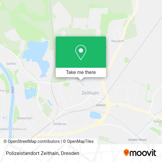 Карта Polizeistandort Zeithain