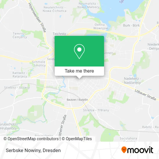 Карта Serbske Nowiny
