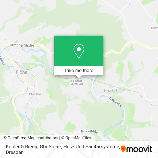 Карта Köhler & Riedig Gbr Solar-, Heiz- Und Sanitärsysteme