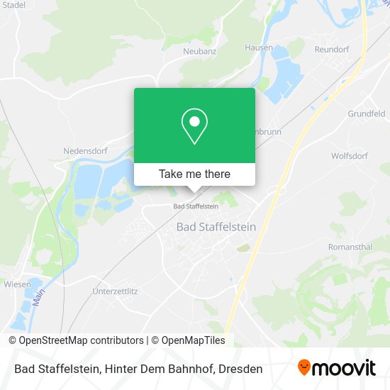 Карта Bad Staffelstein, Hinter Dem Bahnhof