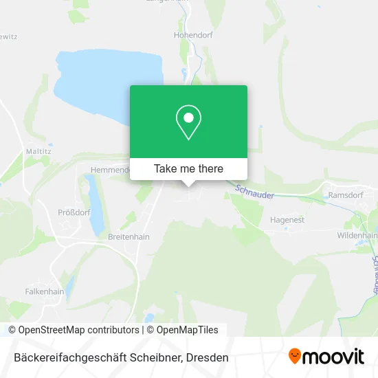 Карта Bäckereifachgeschäft Scheibner