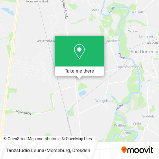 Карта Tanzstudio Leuna/Merseburg