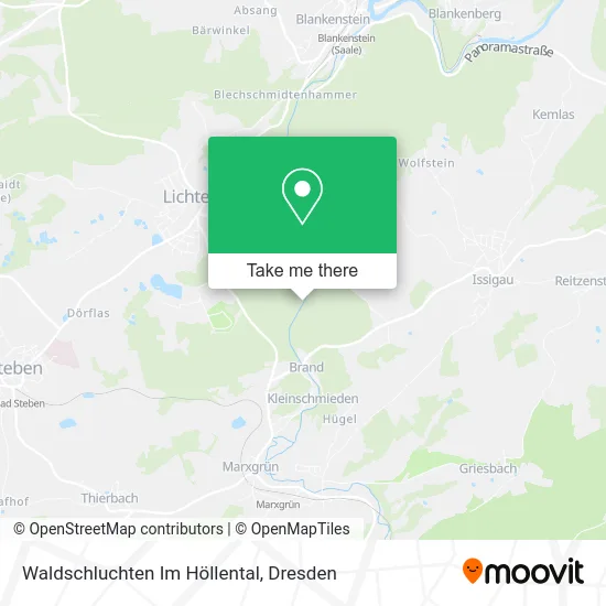 Карта Waldschluchten Im Höllental