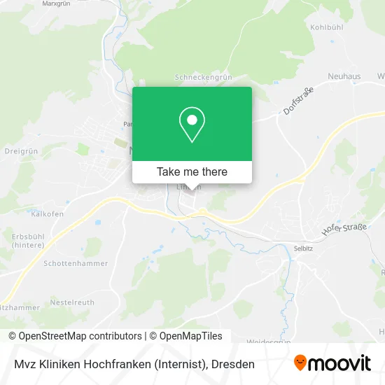 Карта Mvz Kliniken Hochfranken (Internist)
