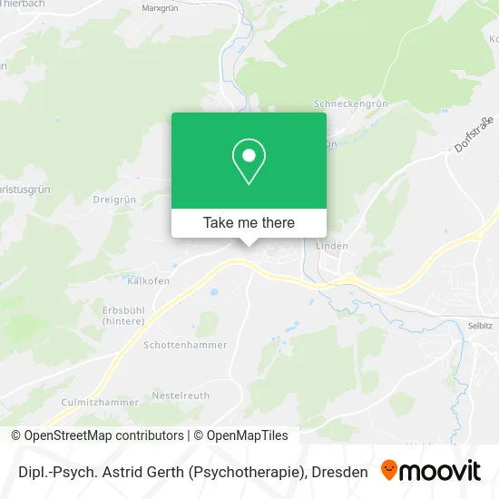 Карта Dipl.-Psych. Astrid Gerth (Psychotherapie)