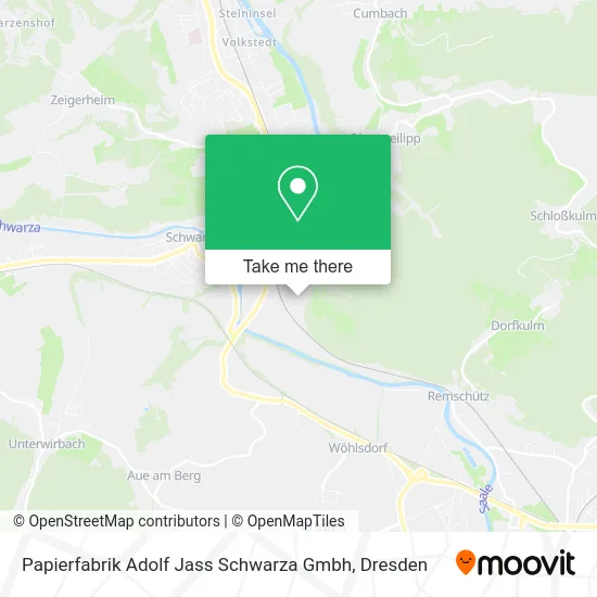 Карта Papierfabrik Adolf Jass Schwarza Gmbh