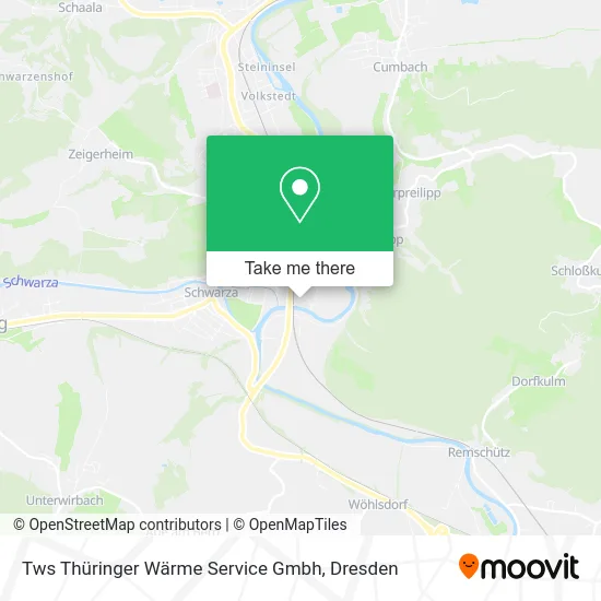 Карта Tws Thüringer Wärme Service Gmbh