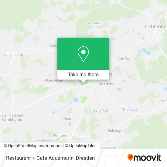 Карта Restauranr + Cafe Aquamarin