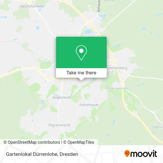 Карта Gartenlokal Dürrenlohe