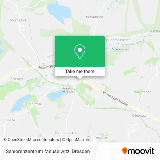 Карта Seniorenzentrum Meuselwitz