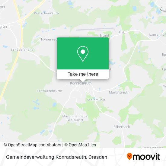 Карта Gemeindeverwaltung Konradsreuth