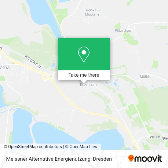 Карта Meissner Alternative Energienutzung