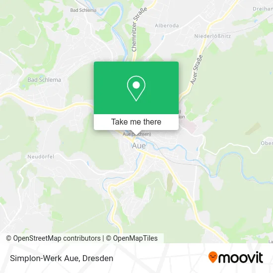 Карта Simplon-Werk Aue