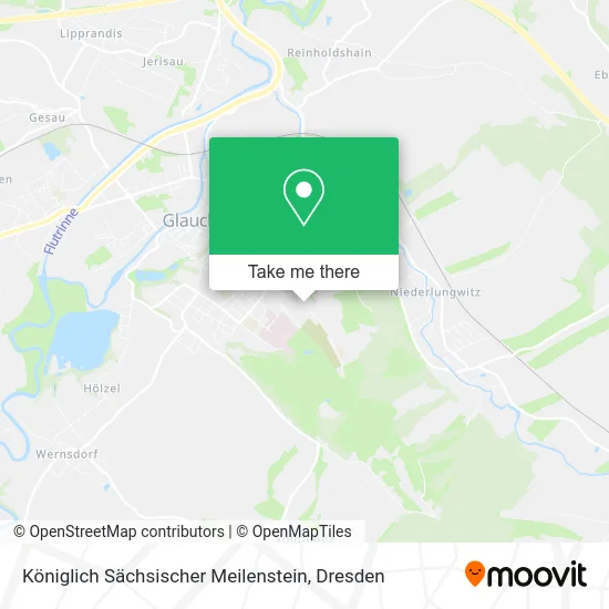 Карта Königlich Sächsischer Meilenstein