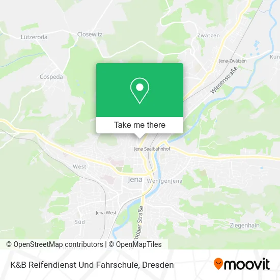 Карта K&B Reifendienst Und Fahrschule