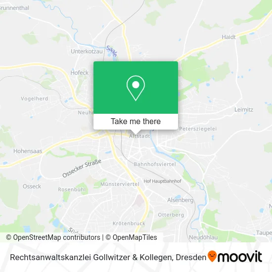 Карта Rechtsanwaltskanzlei Gollwitzer & Kollegen