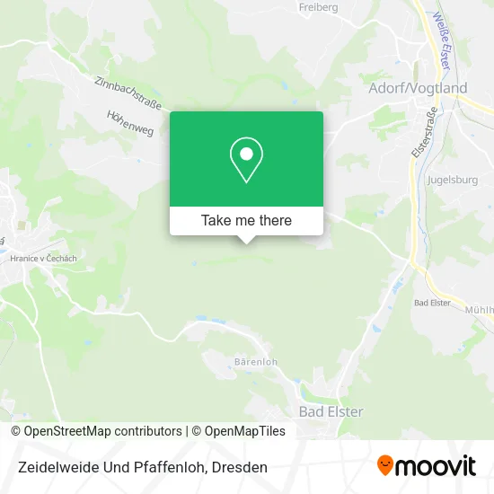 Zeidelweide Und Pfaffenloh map
