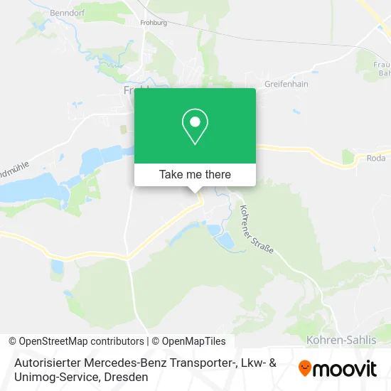 Карта Autorisierter Mercedes-Benz Transporter-, Lkw- & Unimog-Service