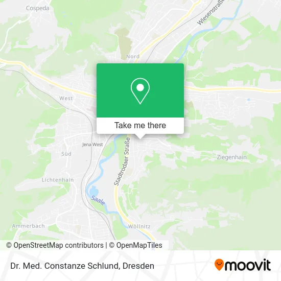 Карта Dr. Med. Constanze Schlund