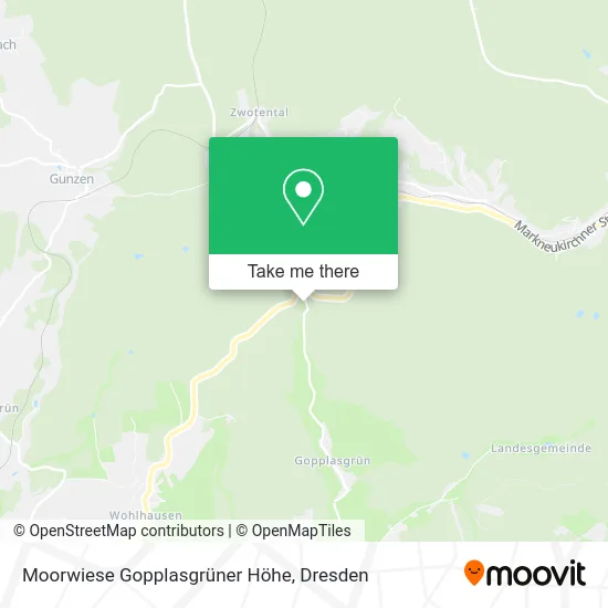 Карта Moorwiese Gopplasgrüner Höhe